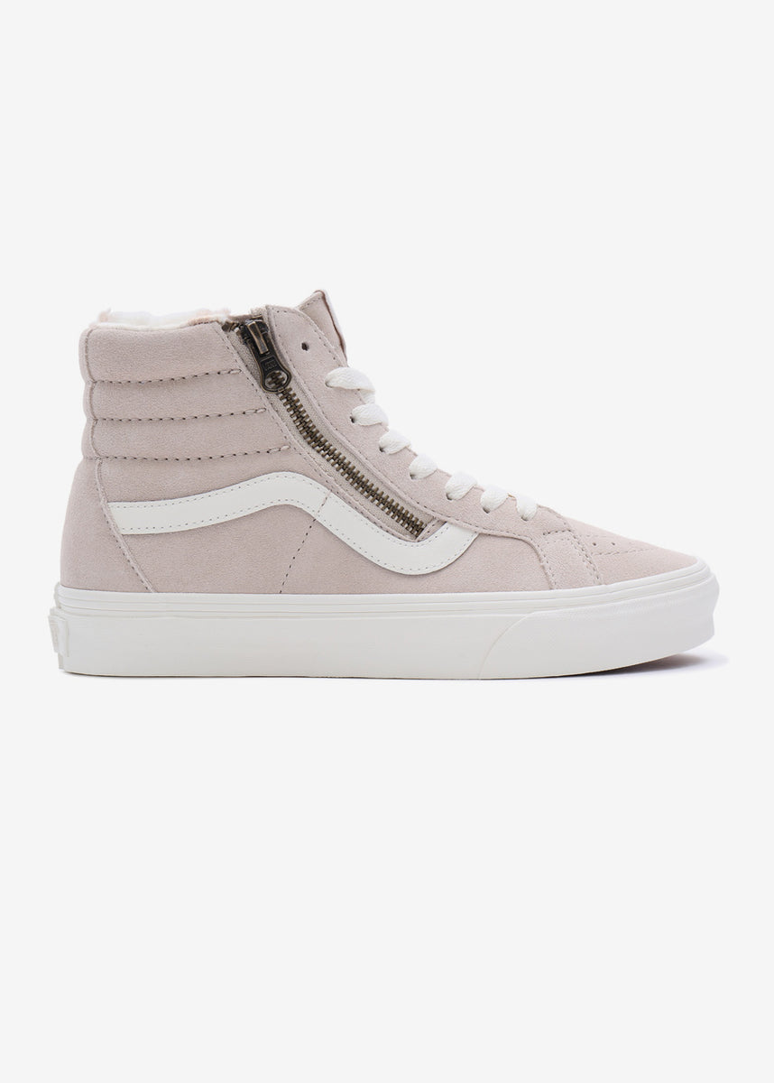 Vans SK8 Hi Cozy Trainers in French Oak The Beach Boutique A Shop For Ocean Lovers