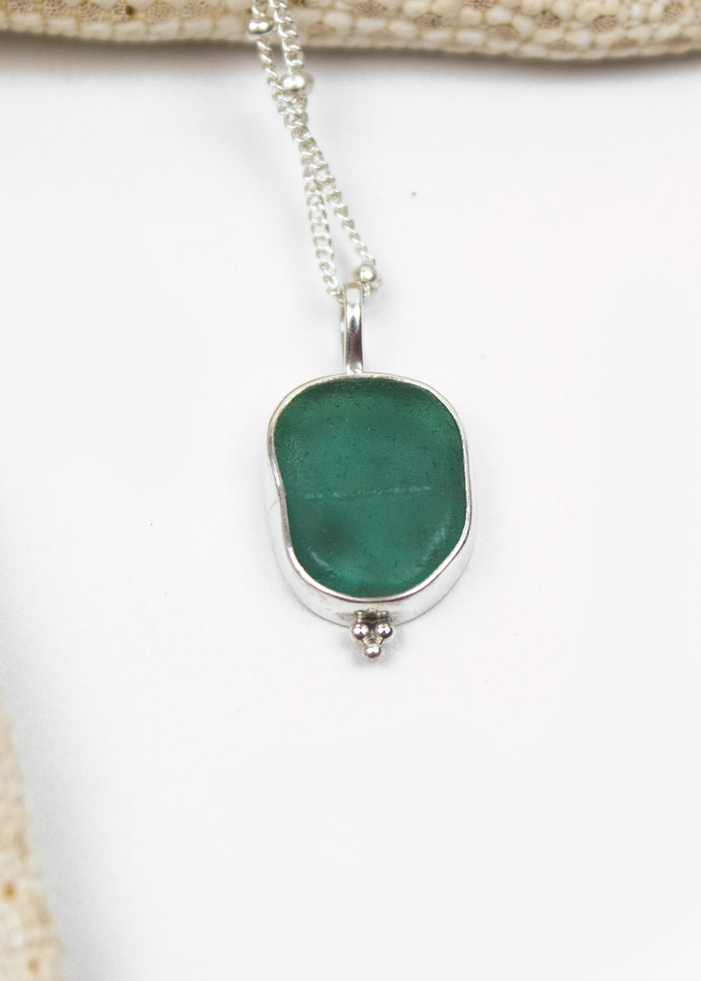 Aqua Seas Seaglass Pendant Necklace