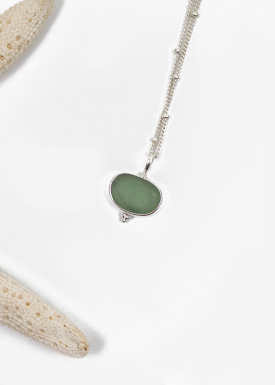 Neptune Seaglass Pendant Necklace