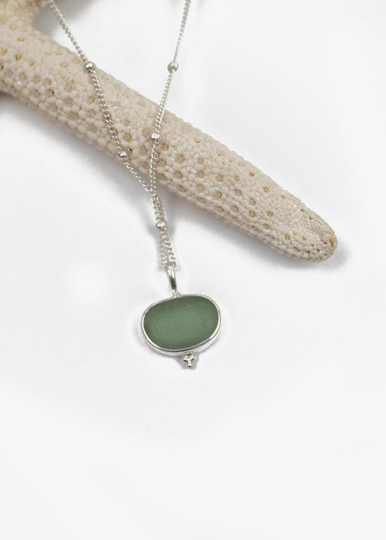 Neptune Seaglass Pendant Necklace