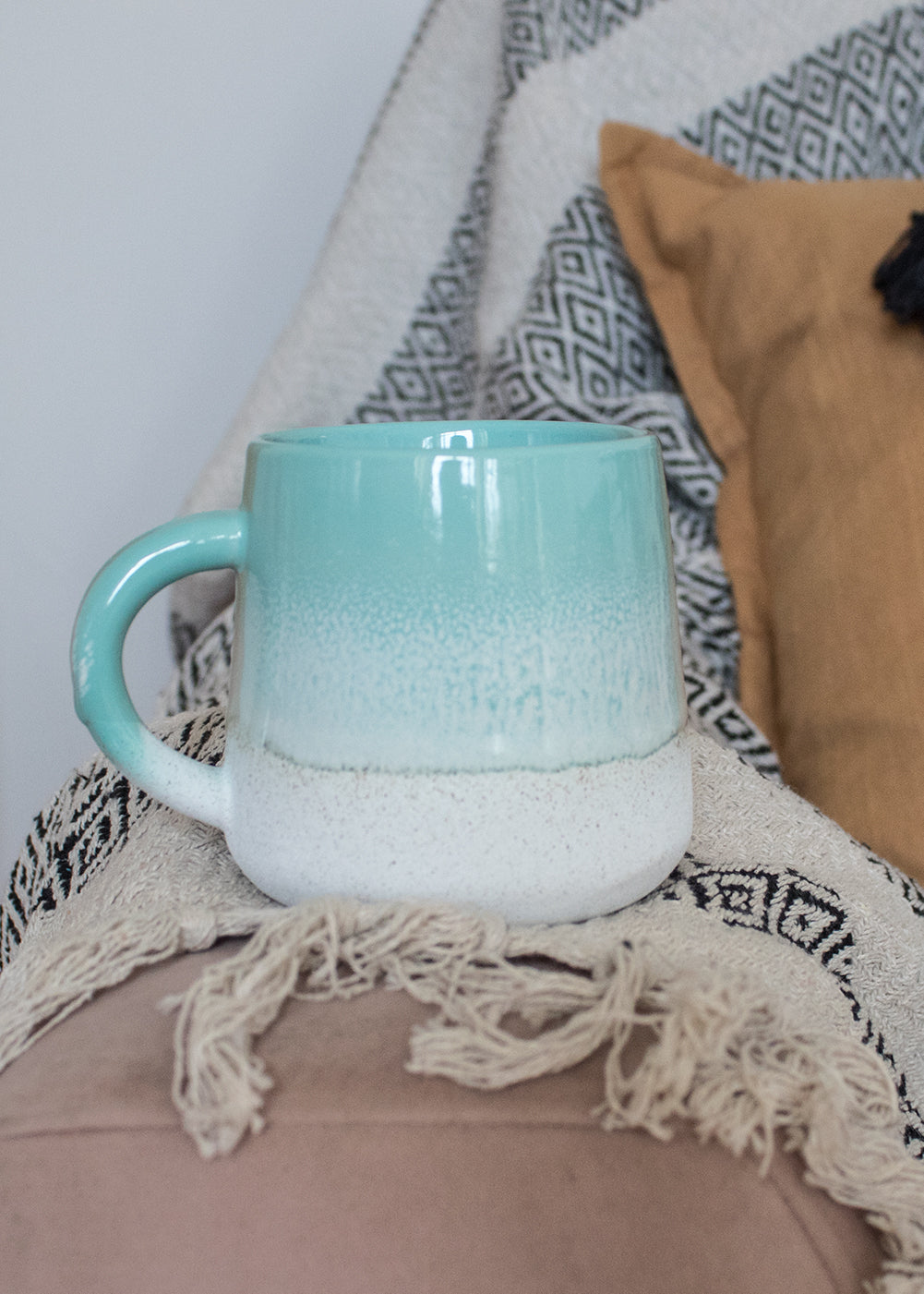 Aqua Shores Glazed Ombre Mug