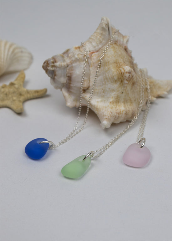 Coloured Sea Glass Necklace