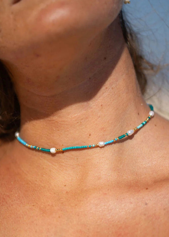 Ombak Beaded Pearl Surf Necklace