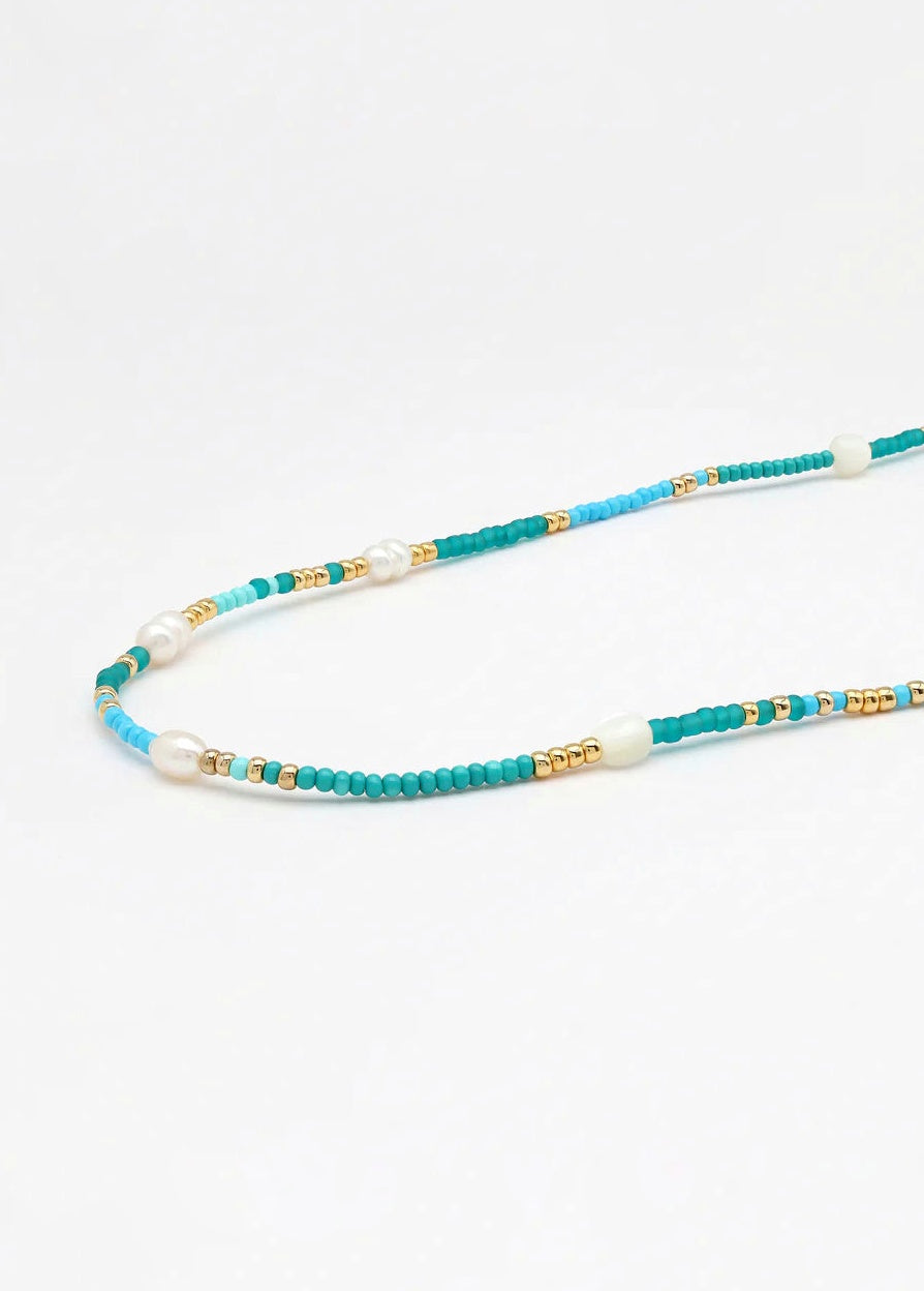 Ombak Beaded Pearl Surf Necklace