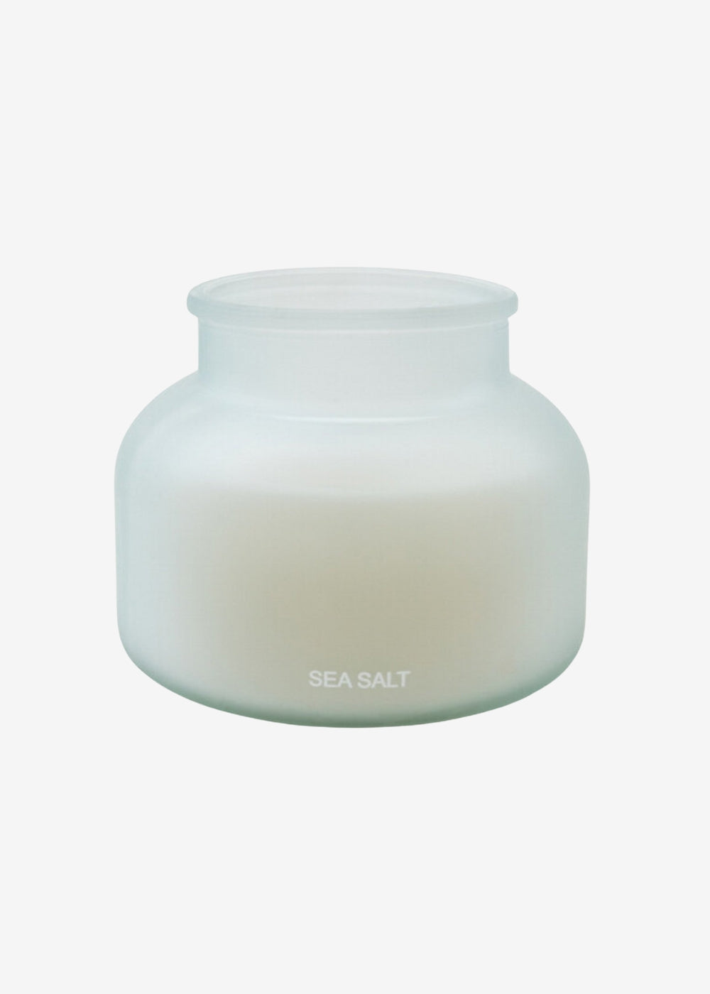 Sea Salt Large Frosted Glass Candle