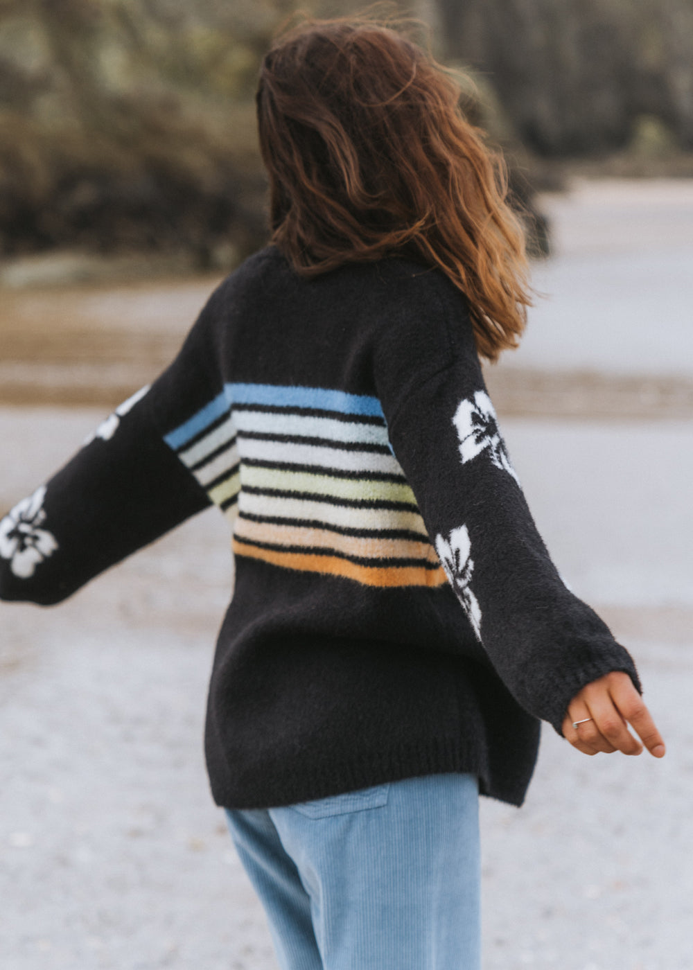 High Tide Hibiscus Stripe Jumper