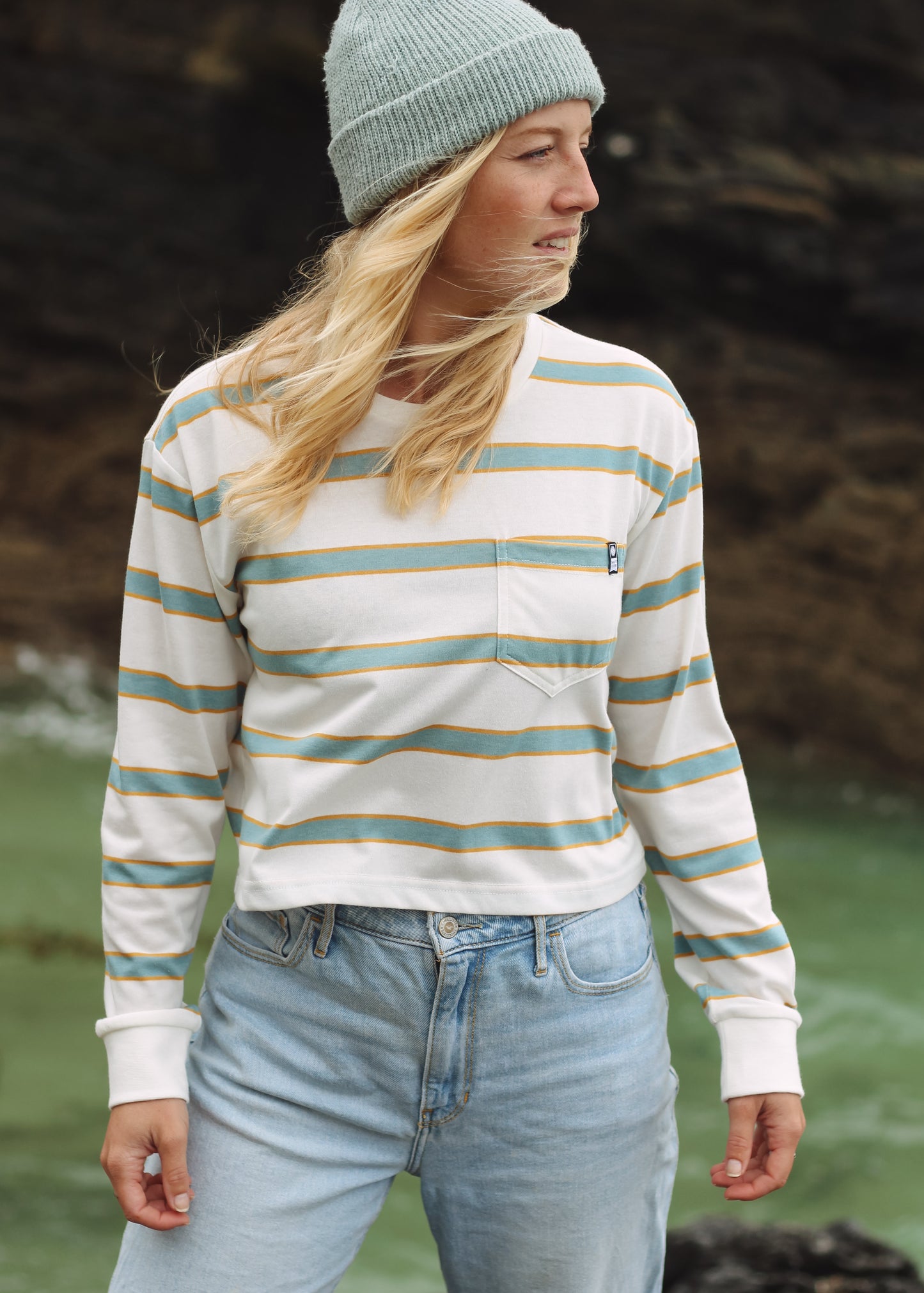 Leeward Stripe Long Sleeve Top