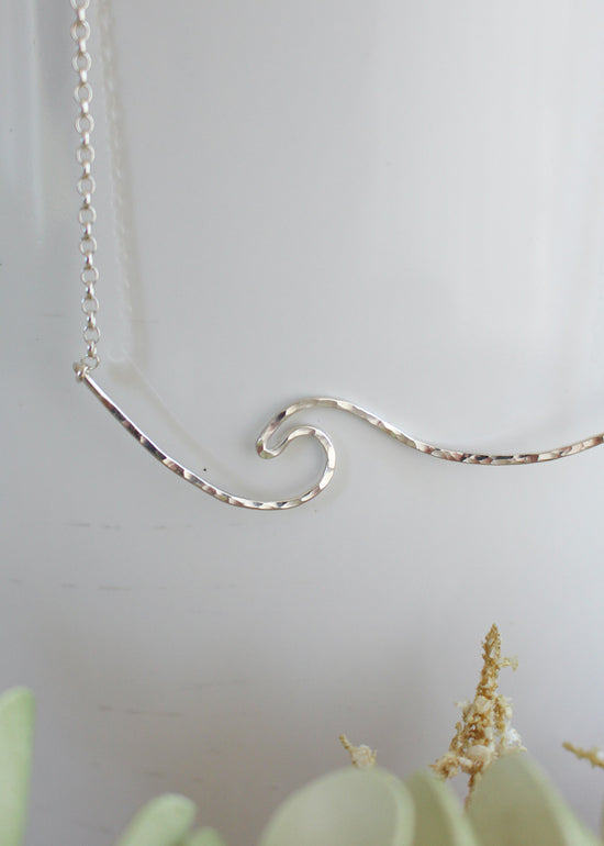 Whipsiderry Wave Sterling Silver Necklace