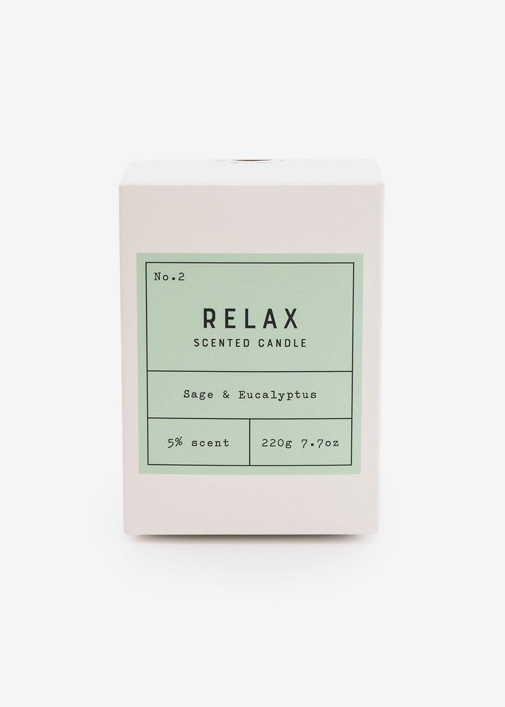 Relax Sage & Eucalyptus Scented Glass Candle