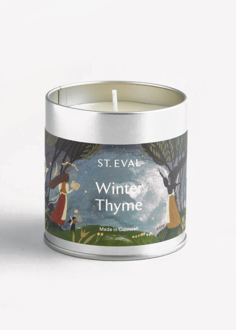 Winter Thyme Scented Christmas Tinned Candle