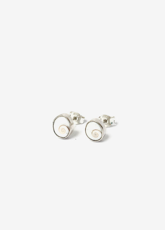 Shiva Spiral Shell Stud Earrings