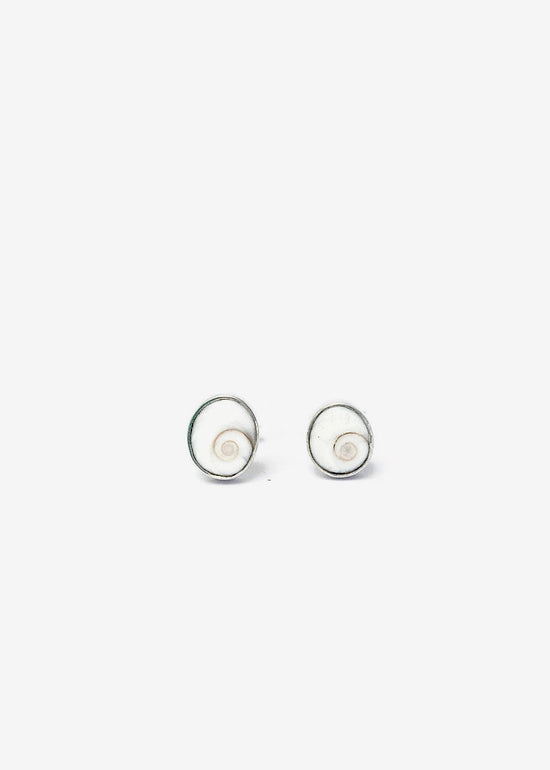 Shiva Spiral Shell Stud Earrings