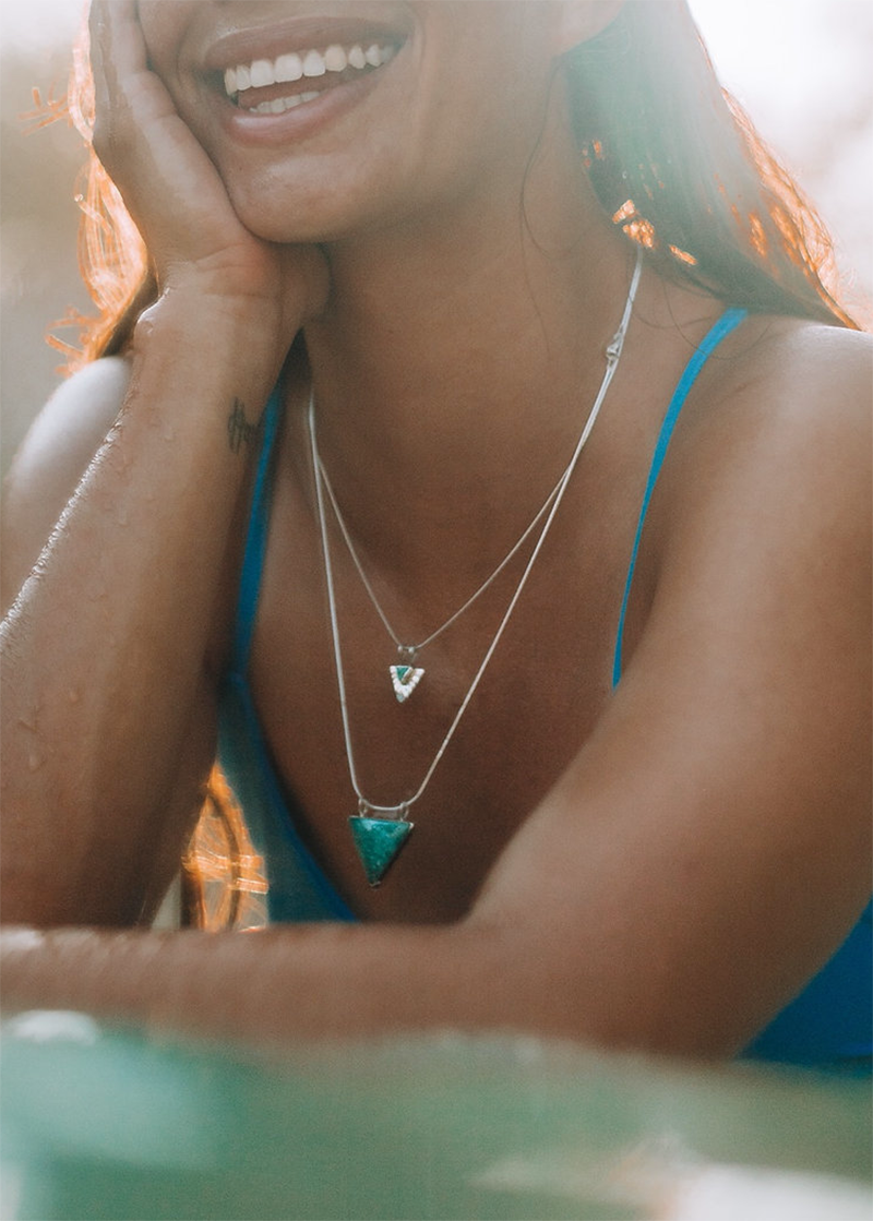 Turquoise Tulum Pendant Necklace