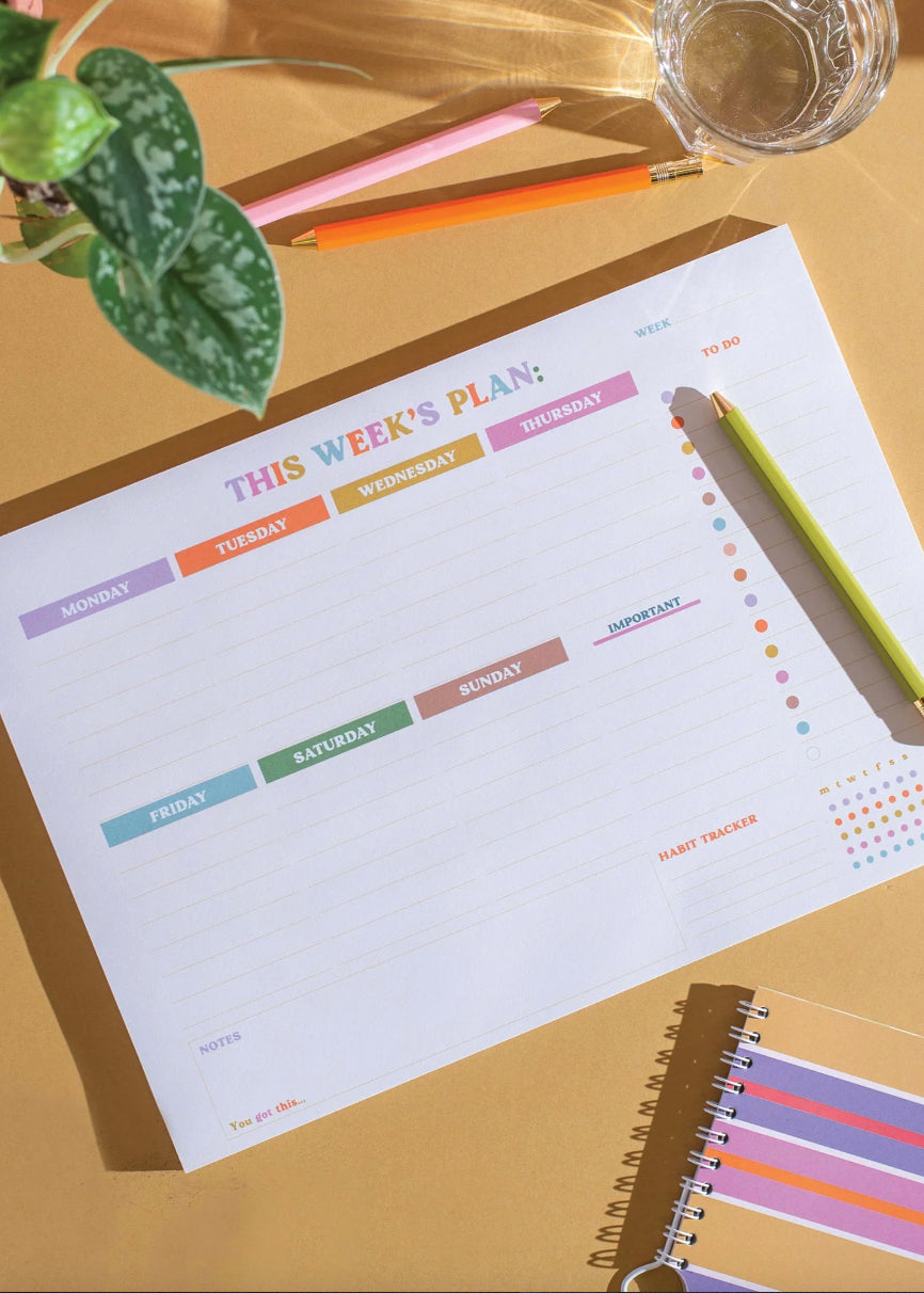 You Got This Weekly Planner Pad | Habit Tracker