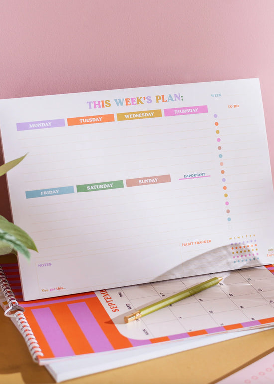 You Got This Weekly Planner Pad | Habit Tracker