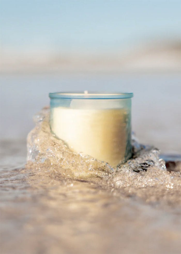 Sea Salt Beachcombing Glass Candle