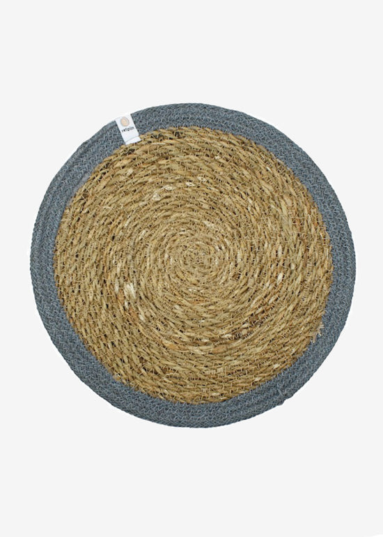 Seagrass & Jute Placemat - Natural Grey