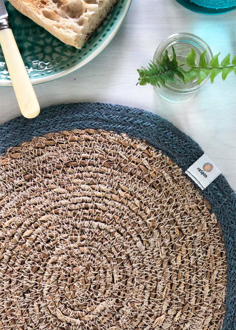 Seagrass & Jute Placemat - Natural Grey