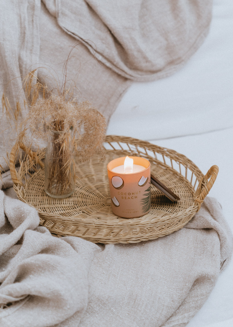 Decorative Round Rattan Tray