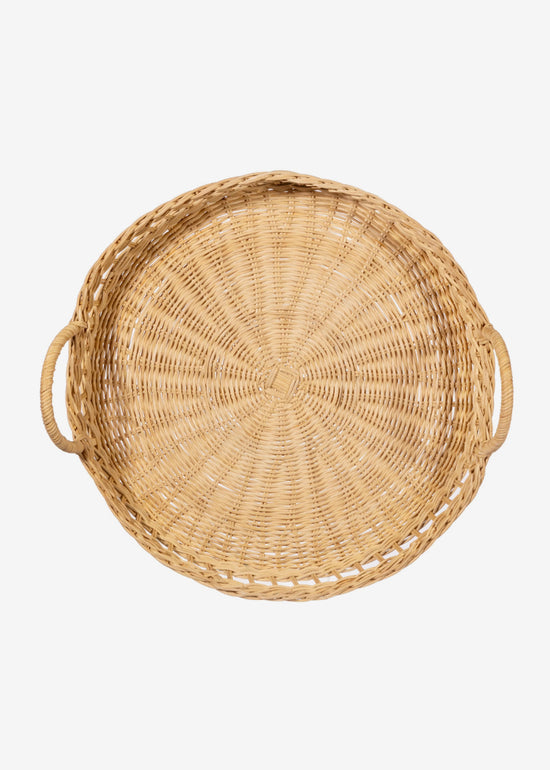 Decorative Round Rattan Tray