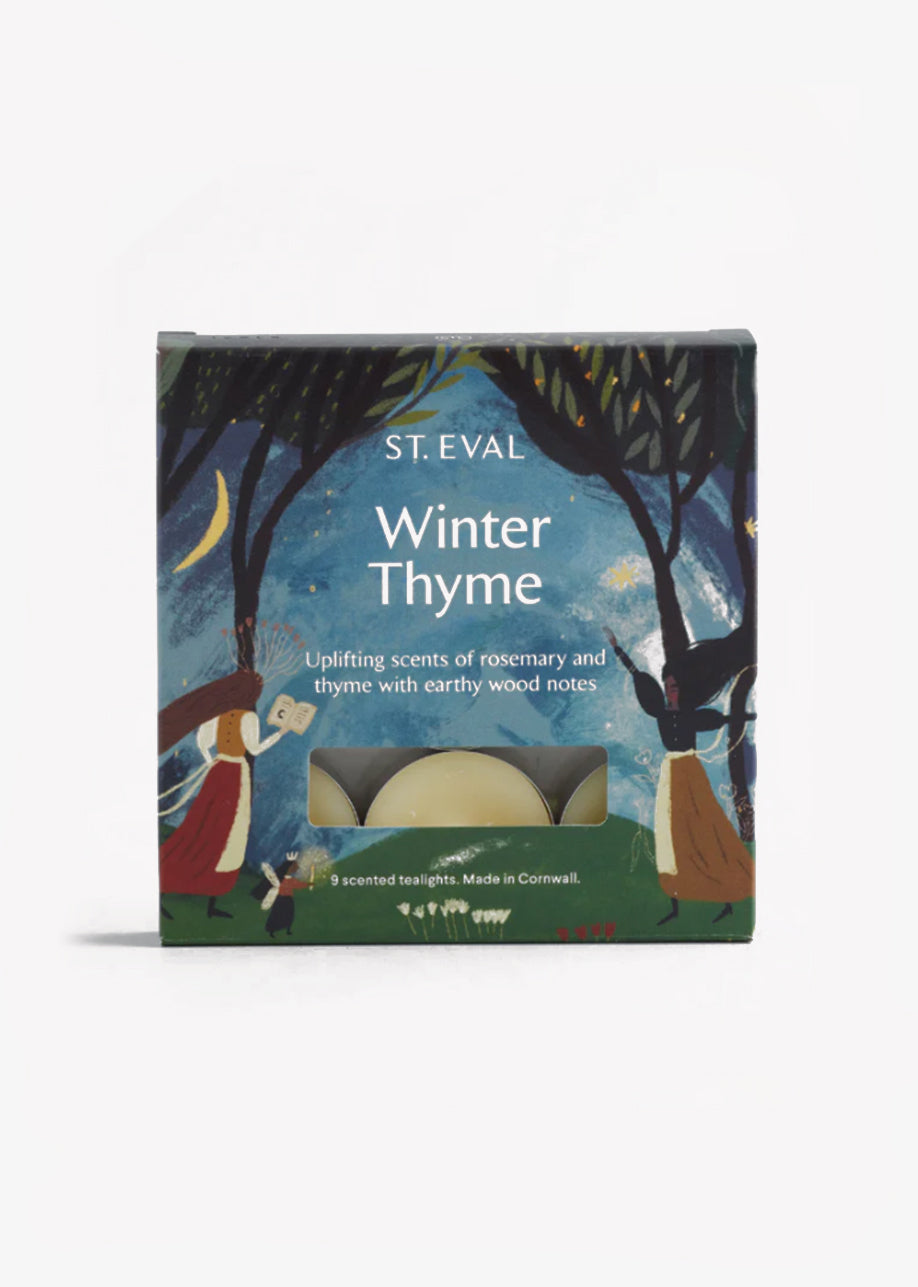 Winter Thyme Scented Christmas Tealights Pack