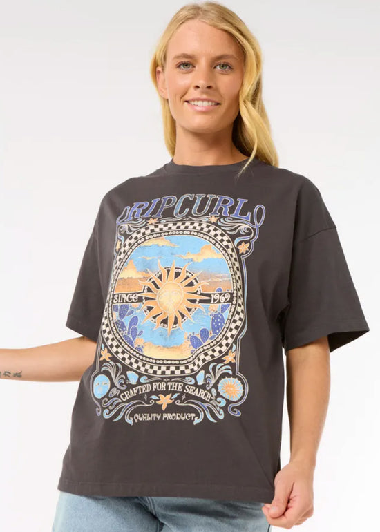 Luna Heritage Relaxed Tee Washed Black