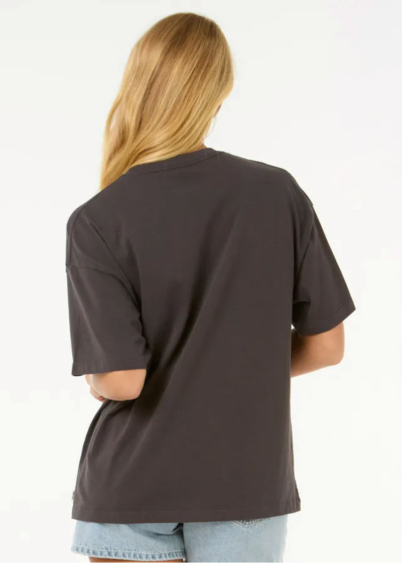 Luna Heritage Relaxed Tee Washed Black