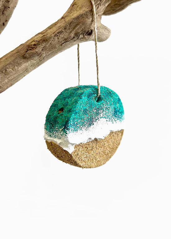 Driftwood Christmas Decoration - Turquoise Shoreline