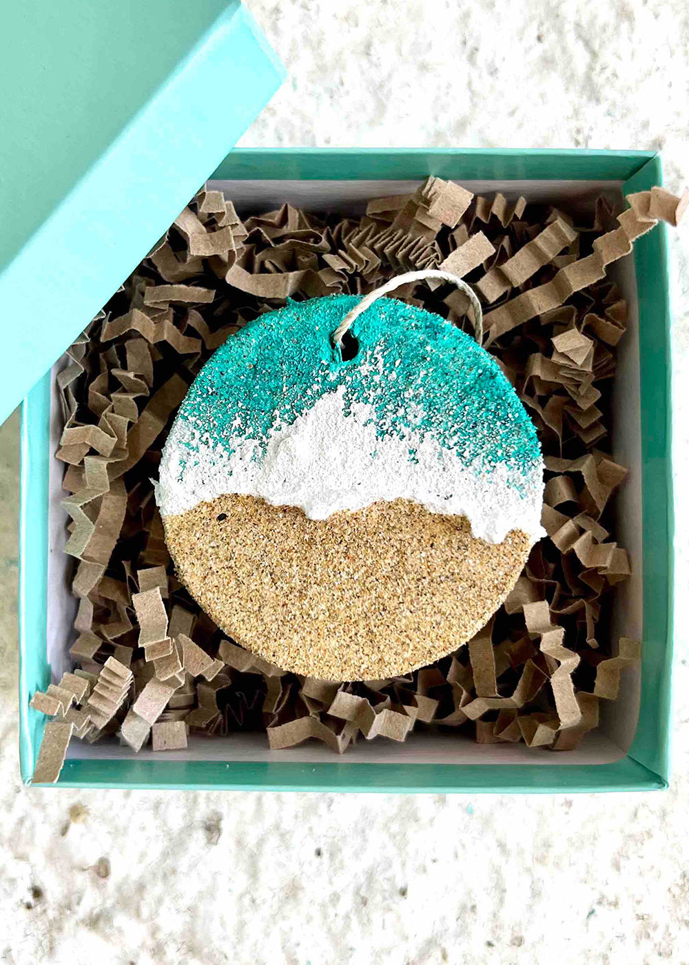 Driftwood Christmas Decoration - Turquoise Shoreline