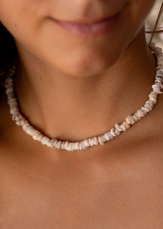 Enu Island Beaded Shell Necklace
