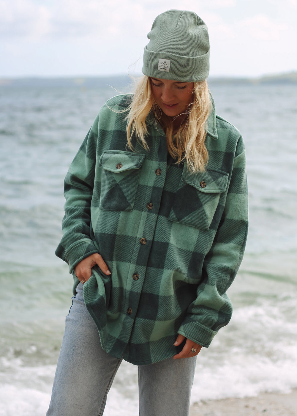 Salt Fleeced Oversized Shirt