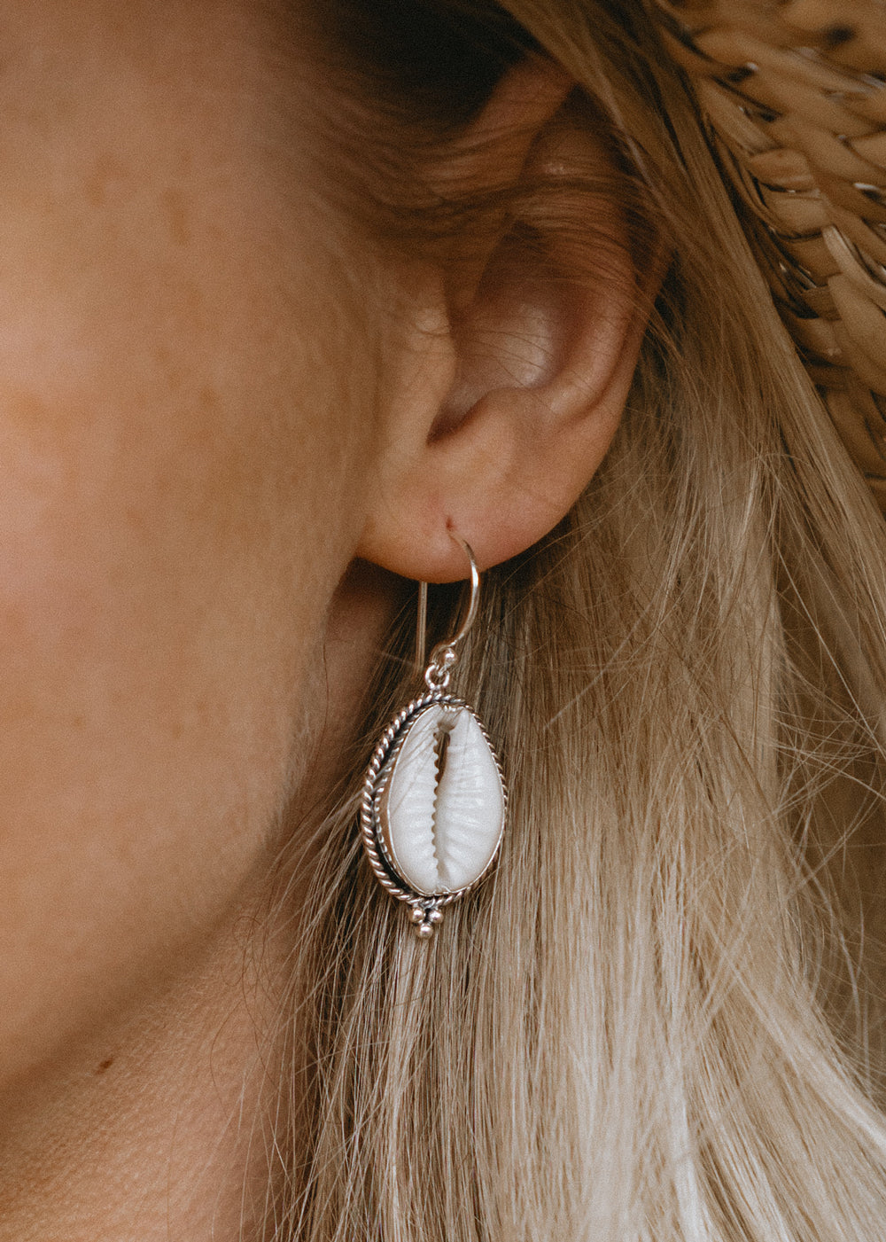 Buy COWRIE SEASHELL EARRINGS Dangle From Small Hoops or Ear Wires/beachy  Boho Jewelry/handmade Shell Earrings/ocean Inspired Gift/surfer Girl Online  in India - Etsy