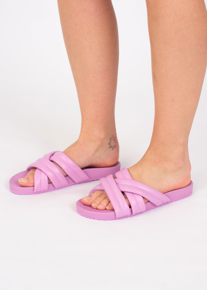 Serena Slider Sandals in Lilac by Billabong The Beach Boutique