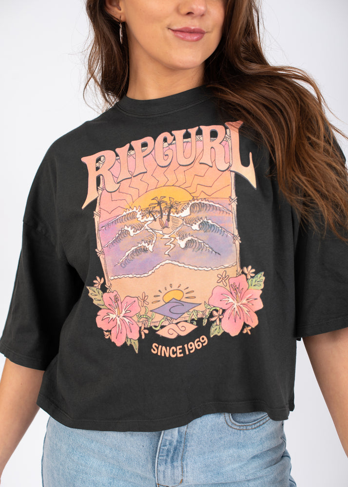 Barrelled Heritage Crop lovers for Tee A ocean by Curl shop The | – Beach Rip Boutique